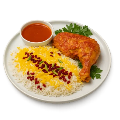 زرشک پلو با مرغ