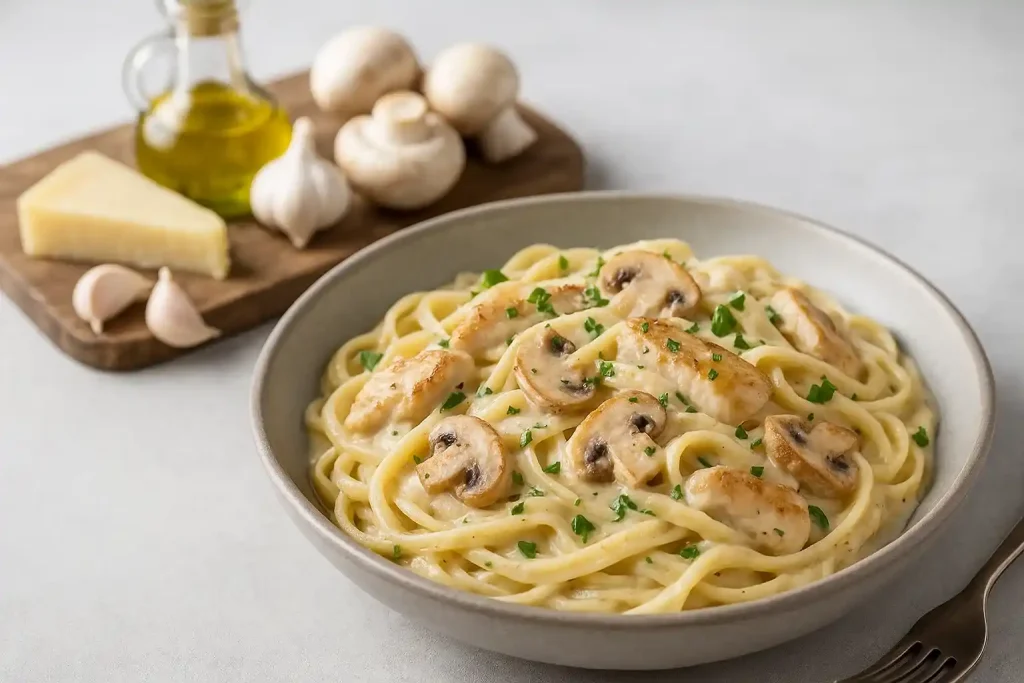 تصویر پاستا آلفردو رژیمی برا مقاله طرز تهیه پاستا آلفردو