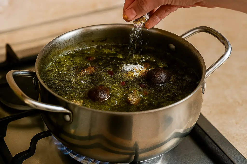 طرز تهیه خورش قرمه سبزی جا افتاده