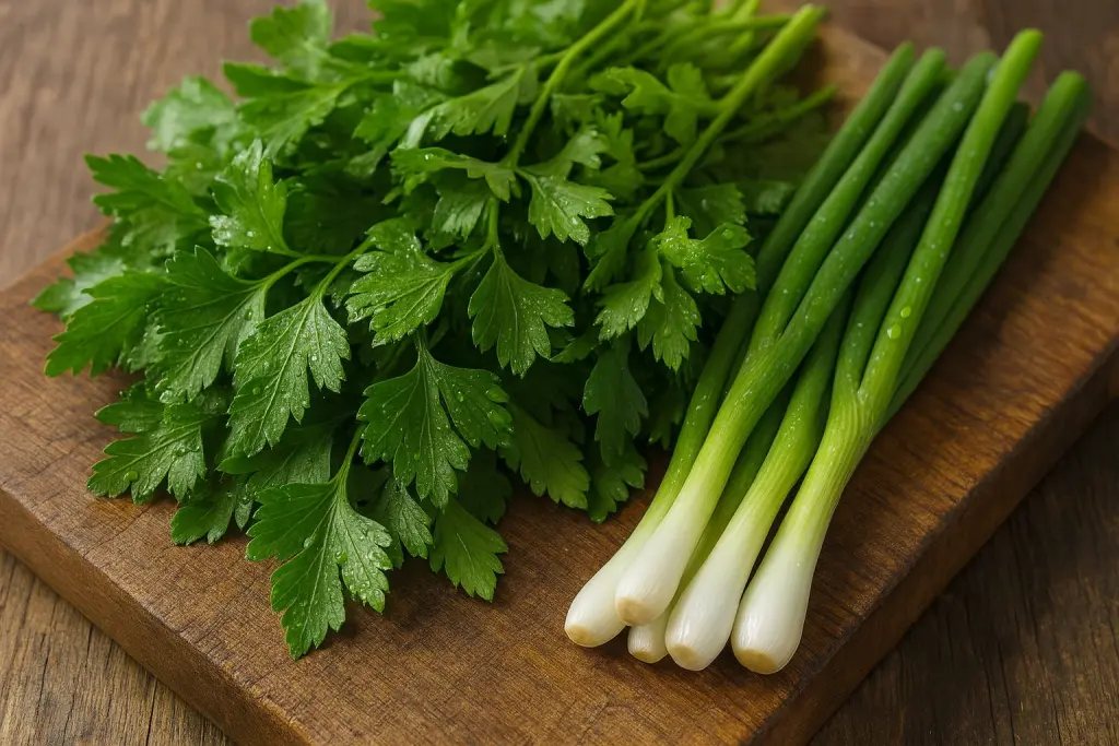 سبزی تازه برای قرمه سبزی