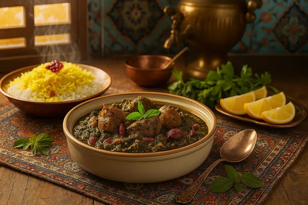 طرز تهیه خورش قرمه سبزی