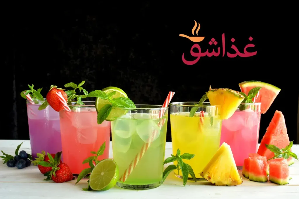 انواع موهیتو، موهیتو استوایی ، موهیتو انبه ، موهیتو انار ، موهیتو آناناس ، موهیتو با سیروپ ، موهیتو با اسپرایت ، موهیتو با آب گازدار