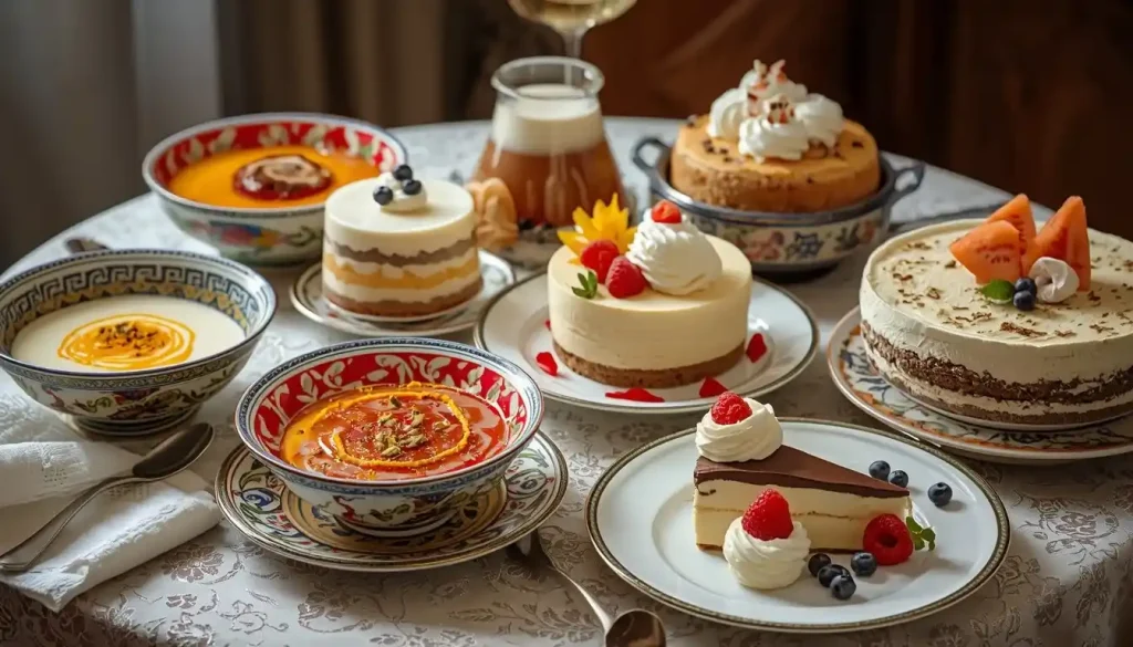 دستور تهیه انواع دسر و پیش غذا