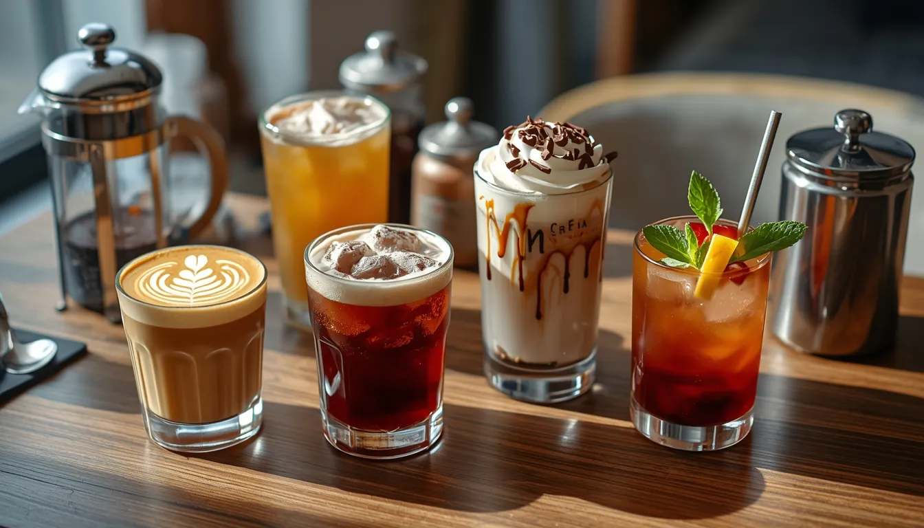 طرز تهیه انواع نوشیدنی کافی شاپی